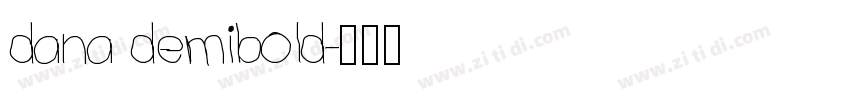 dana demibold字体转换